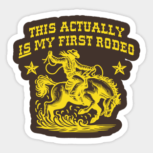 My First Rodeo Sticker